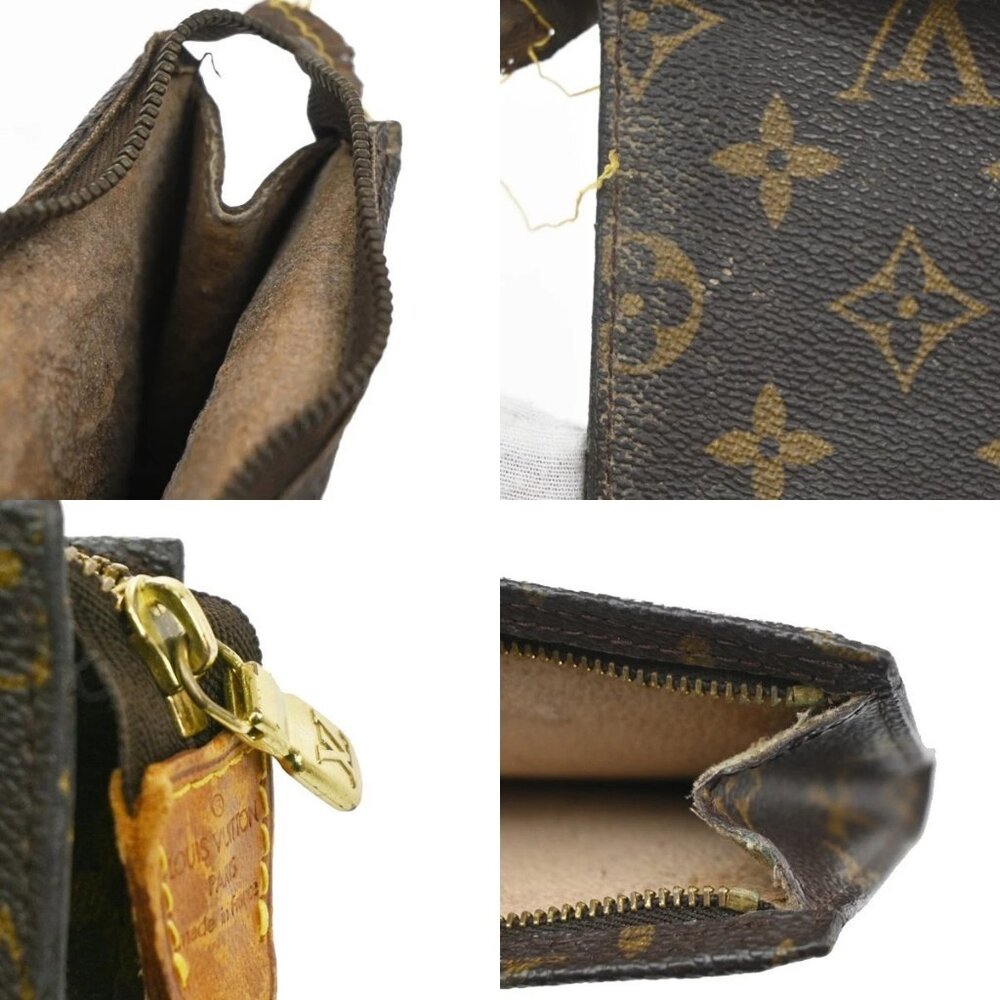 LOUIS VUITTON 2 Set pouch Bag Monogram Leather Brown GHW 66CA357 - Picture 13 of 13